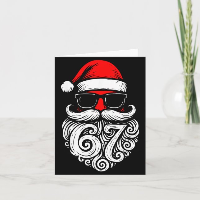 Carte 6 7 Christmas 67 Santa Six Seven Christmas Boys Te (Devant)