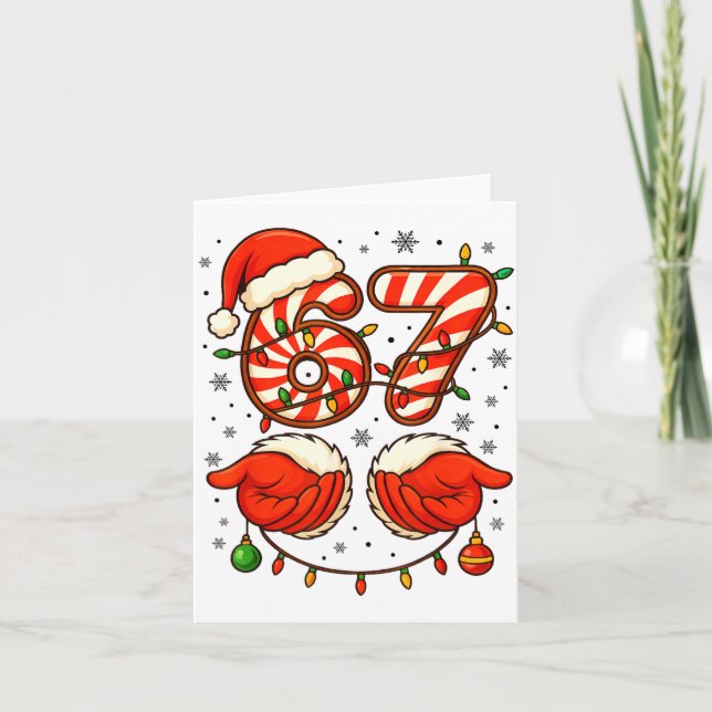 Carte 6-7 Christmas Squad Funny 67 Six Seven Meme Xmas 6 (Devant)