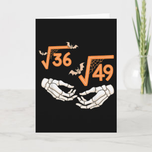 Carte 6 7 Halloween Math Racine Carrée 67 Meme Gen Alpha