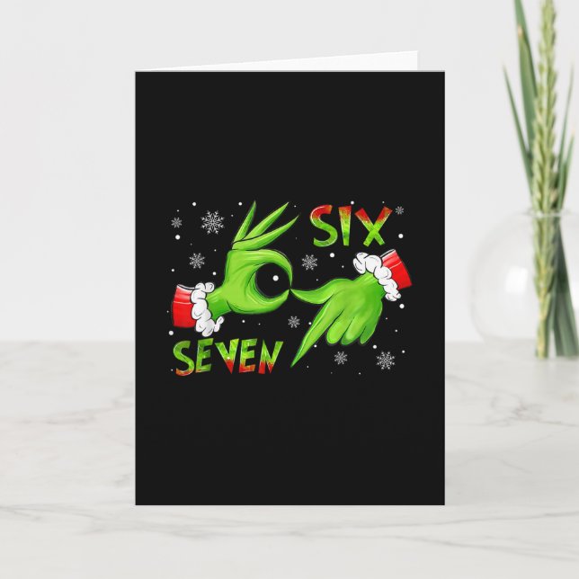 Carte 6 7 Six Seven Main Génération Z Alpha Meme Argot N (Devant)