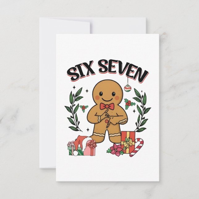 Carte 6 7 Six Seven Main Génération Z Alpha Pain d'épice (Devant)