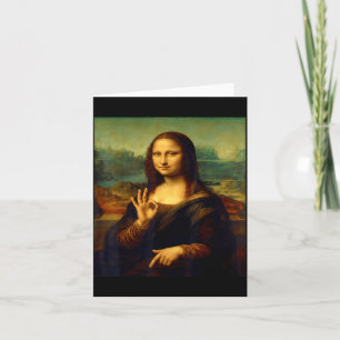 Carte 6 7 Six Seven Mème 67 Drôle Mona Lisa Drôle Clic A