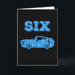 Carte 6 ans 6e anniversaire Boy Muscle Voiture<br><div class="desc">Le 6e anniversaire de 6 ans Boy Gift Muscle Car! Pour fils,  neveu,  petit-fils et enfants ! Une chemise de 6e anniversaire,  un cadeau de 6e anniversaire,  6 ans,  un cadeau de 6e anniversaire ou une fête d'anniversaire de voiture !</div>