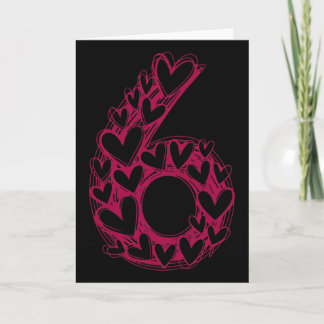 Carte 6 Couple Branché 6 7 Sketch Cœur Viral 67 Mignon T