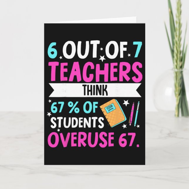Carte 6 enseignants sur 7 pensent que 67 % des élèves ab (Devant)