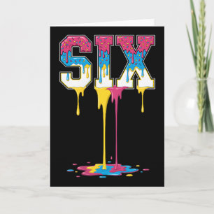 Carte 6 Numéro Six Équipe Sports Crème Glacée Drip 67 (2