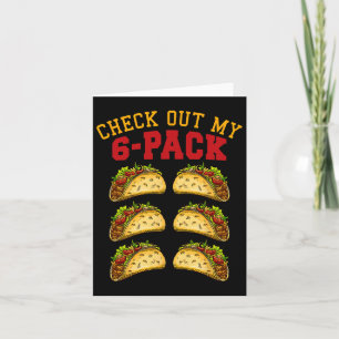 Carte 6 Pack Fitness Taco Funny Mexicain Gym Top Pour Ta