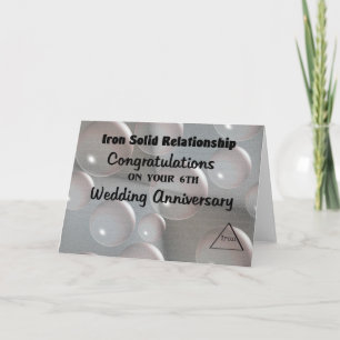 Carte 6e anniversaire du Mariage