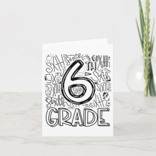 Carte 6e Équipe de typographie de 6e année Enseignants C