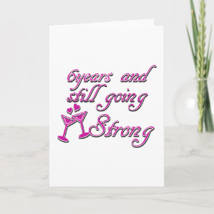 Carte 6ème anniversaire de mariage