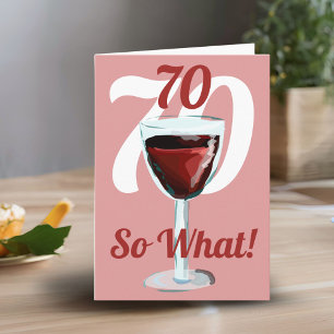 Carte 70 Alors quelle motivation vin rouge 70e anniversa