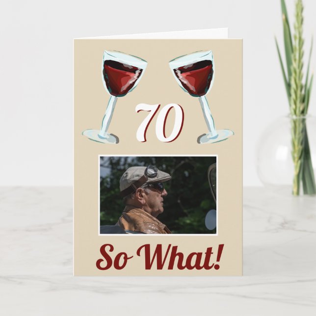 Carte 70 Alors quelle motivation vin rouge 70e anniversa (Devant)