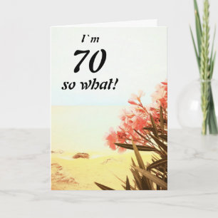 Carte 70 alors What Sea Beach Oleander Floral 70th Birth