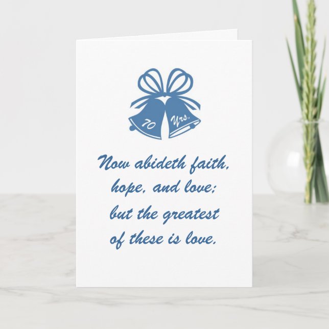 Carte 70 ans d'amour (Devant)