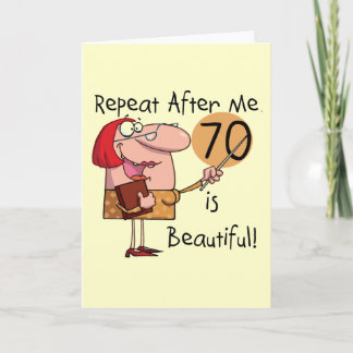 Carte 70 est Beau T-shirts et cadeaux