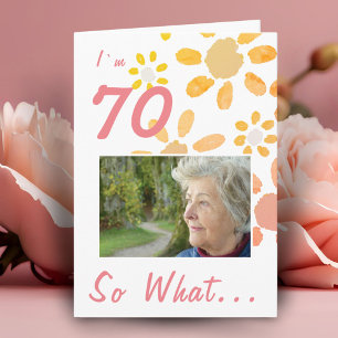 Carte 70 et alors Photo Motivationnelle Florale 70e Anni