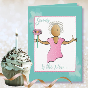 Carte 70 et Fabulous Sweet Ethnic Cartoon Birthday