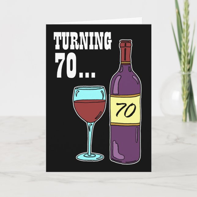 Carte 70 Vin 70e Anniversaire (Devant)