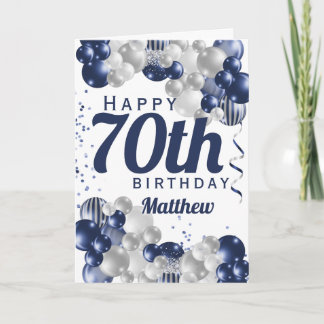 Carte 70e anniversaire Ballons de la marine