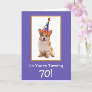 Carte 70e anniversaire Corgi