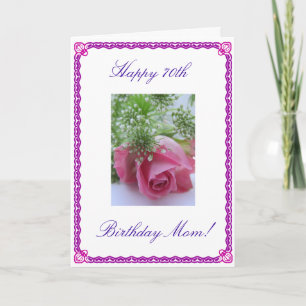 Carte 70e anniversaire de maman