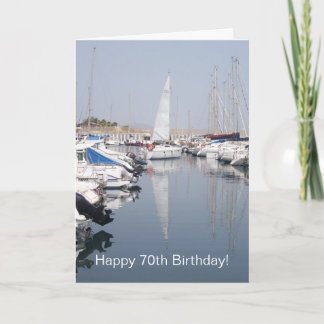Carte 70e anniversaire de Sailing Boats