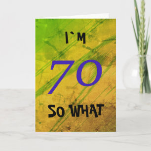 Carte 70e anniversaire drôle