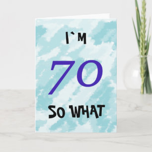 Carte 70e anniversaire drôle motivationnel