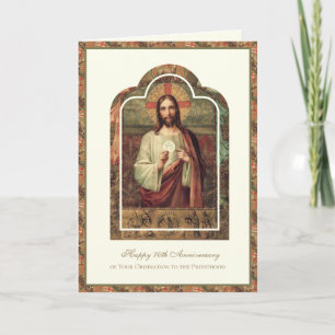 Carte 70e ANNIVERSAIRE DU PRIÊTRE