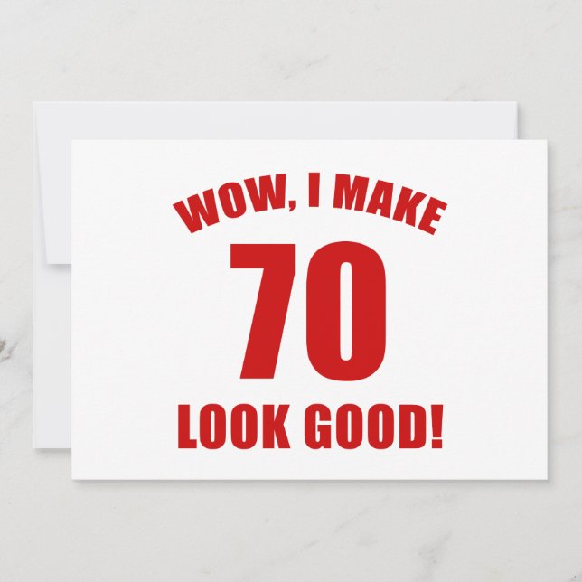 Carte 70e anniversaire Gag cadeau (r) (Devant)