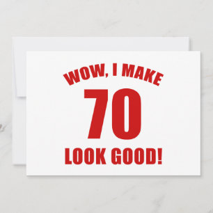 Carte 70e anniversaire Gag cadeau (r)