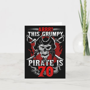 Carte 70e anniversaire Gpy Pirate qui a quarante ans 70