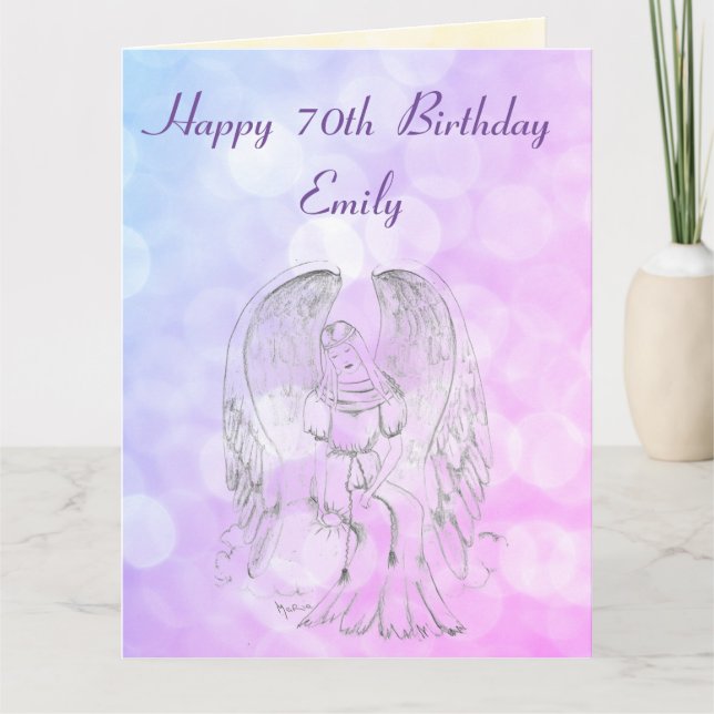 Carte 70e anniversaire personnalisé (Devant)