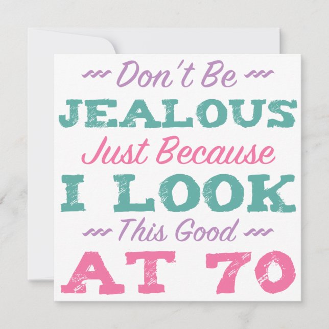 Carte 70e anniversaire pour les femmes (Devant)