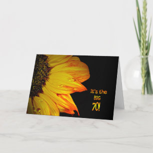Carte 70e anniversaire Tournesol