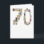 Carte 70e birthday card<br><div class="desc">These greeting cards are inspecred by my day dreams. I hope some of them suit your friends and family ! All the cards are my own designs,  mostly prints of my illustrations using bold colours and humour. Les range is modernes,  made in the UK and professionnally created.</div>