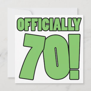 Carte 70e Humour d'anniversaire