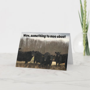 Carte **70ème** ANNIVERSAIRE EST QUELQUE CHOSE À "MOO À 