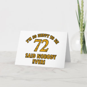 Carte 72 ans Anniversaire