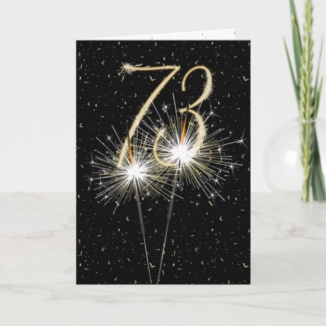 Carte 73e anniversaire mariage de l'étincelle (Devant)