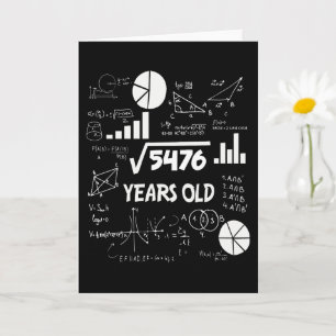 Carte 74 Ans Enseignant en mathématiques Anniversaires 7