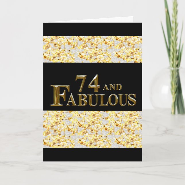 Carte 74e anniversaire  (Devant)