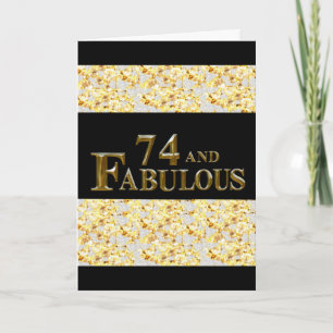 Carte 74e anniversaire 