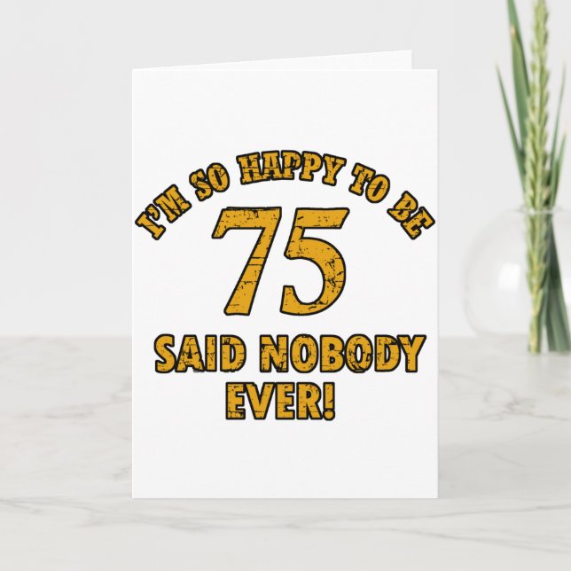 Carte 75 ans Anniversaire (Devant)
