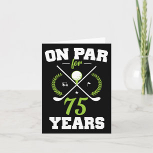 Carte 75 Ans Joyeux 75ème Anniversaire Pour Les Golfeurs