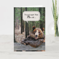 75e anniversaire Ours dans une forêt