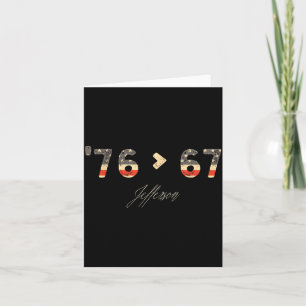 Carte 76 > 67 Jefferson Six Seven Mème pour la Génératio