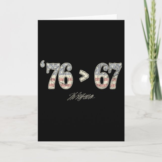 Carte 76 67 Thomas Jefferson Six Sept 6 7 Mème Gen Alph (Devant)