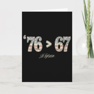 Carte 76 67 Thomas Jefferson Six Seven 6 7 Mème Gen Alph