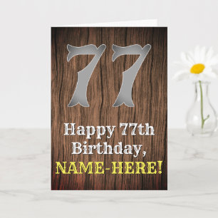 Carte 77e anniversaire : Pays inspiré par l'Ouest Look, 